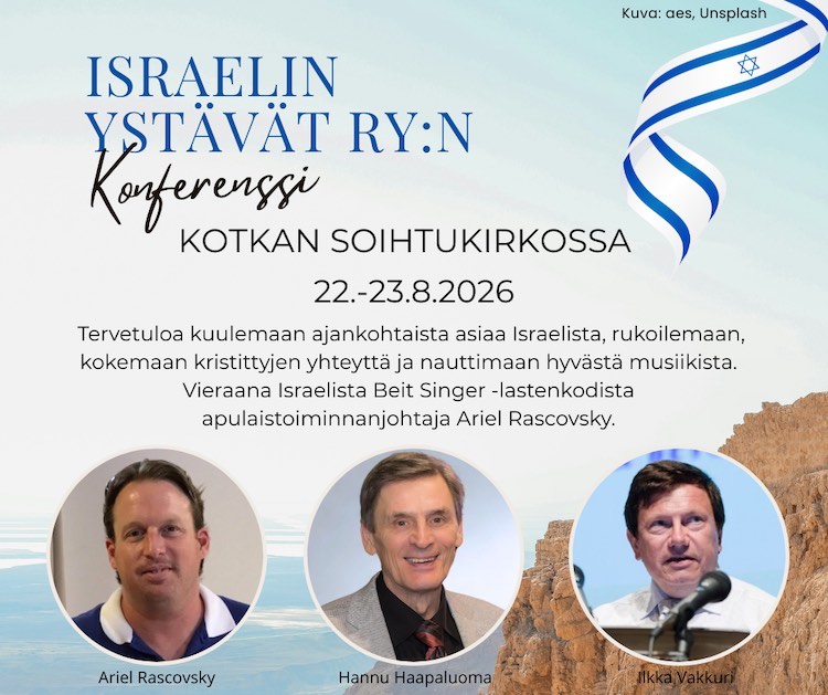 Event photo Tervetuloa Israelin Ystävät ry n konferenssiin Kotkan